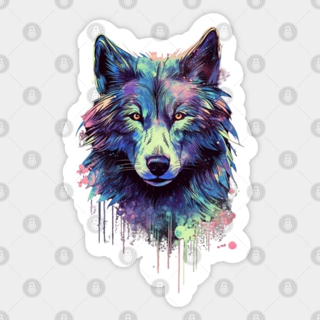 Wolf Is My Spirit Animal - Wolf Lovers Sticker by LetsGetInspired